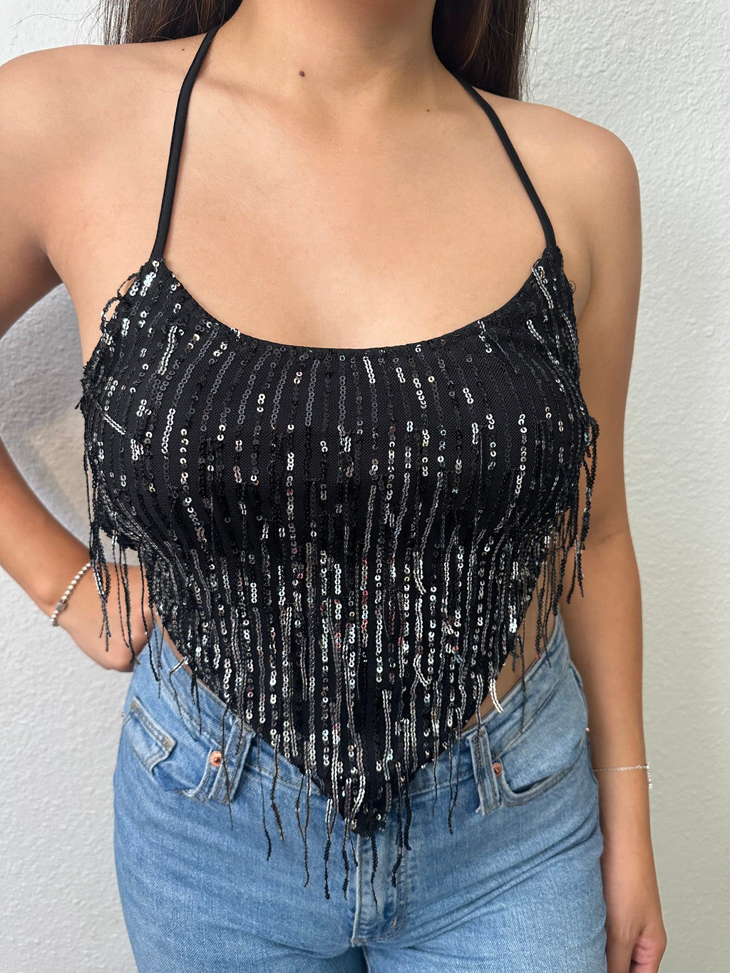 Kim Black Halter Top