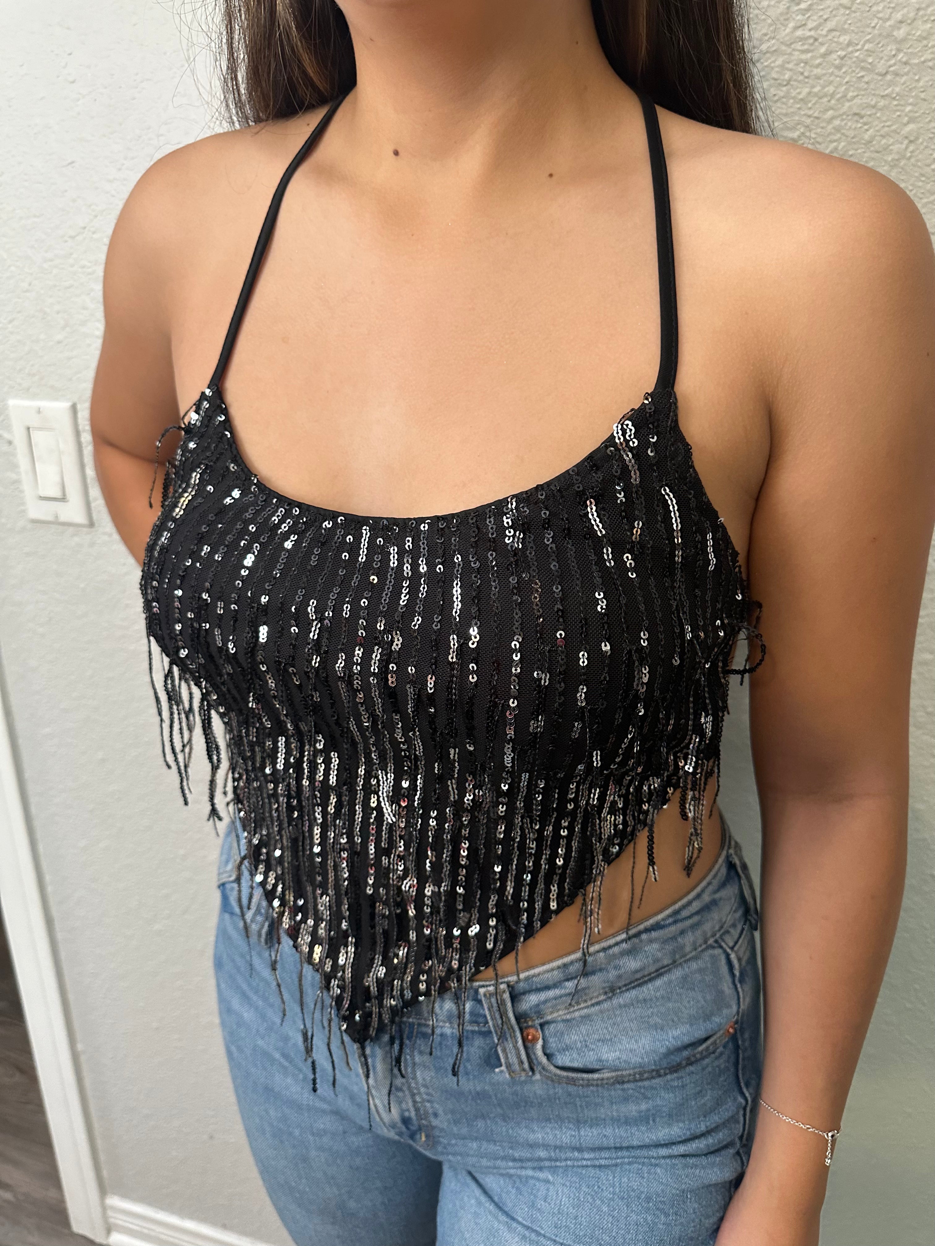 Kim Black Halter Top
