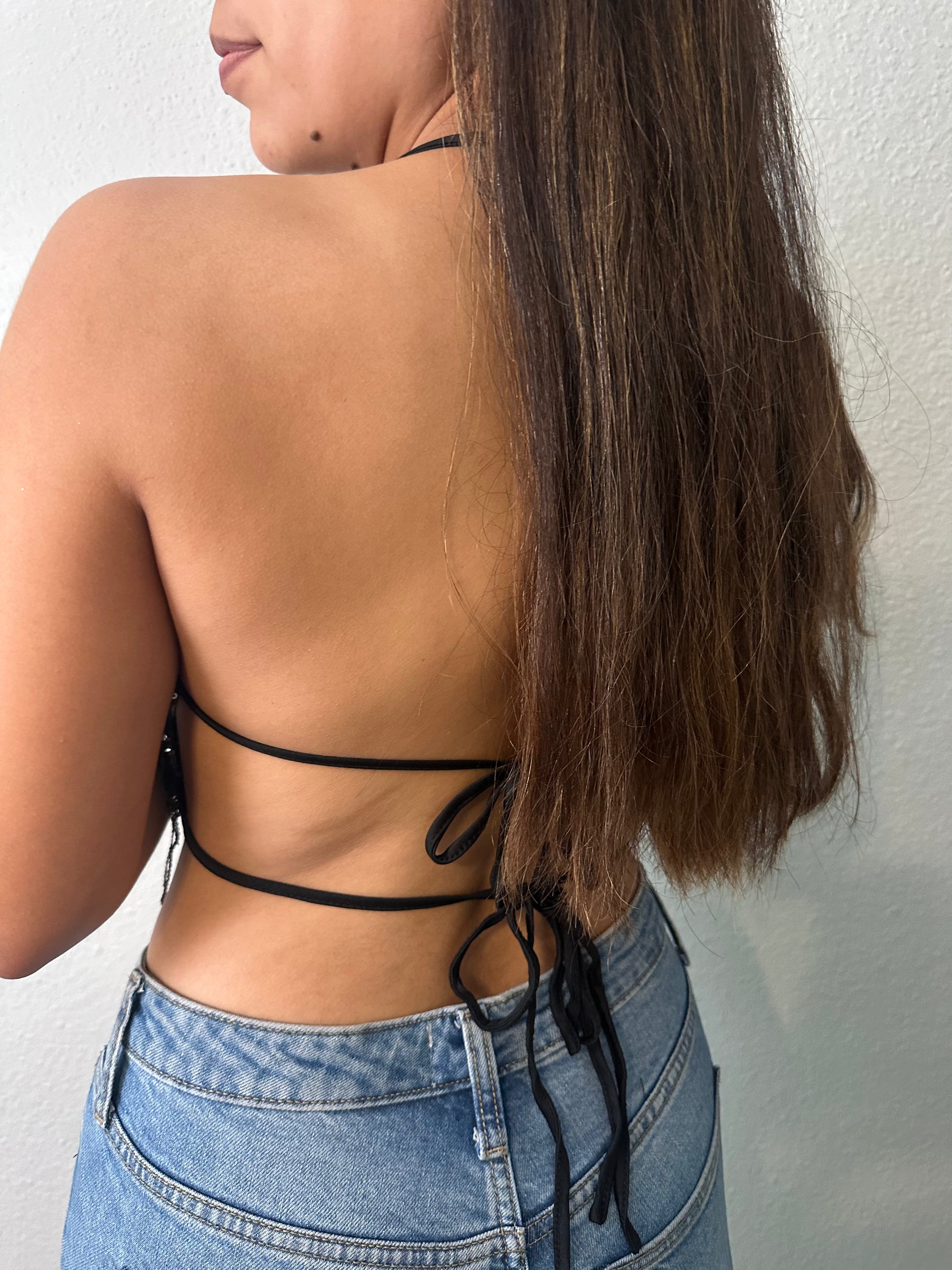 Kim Black Halter Top