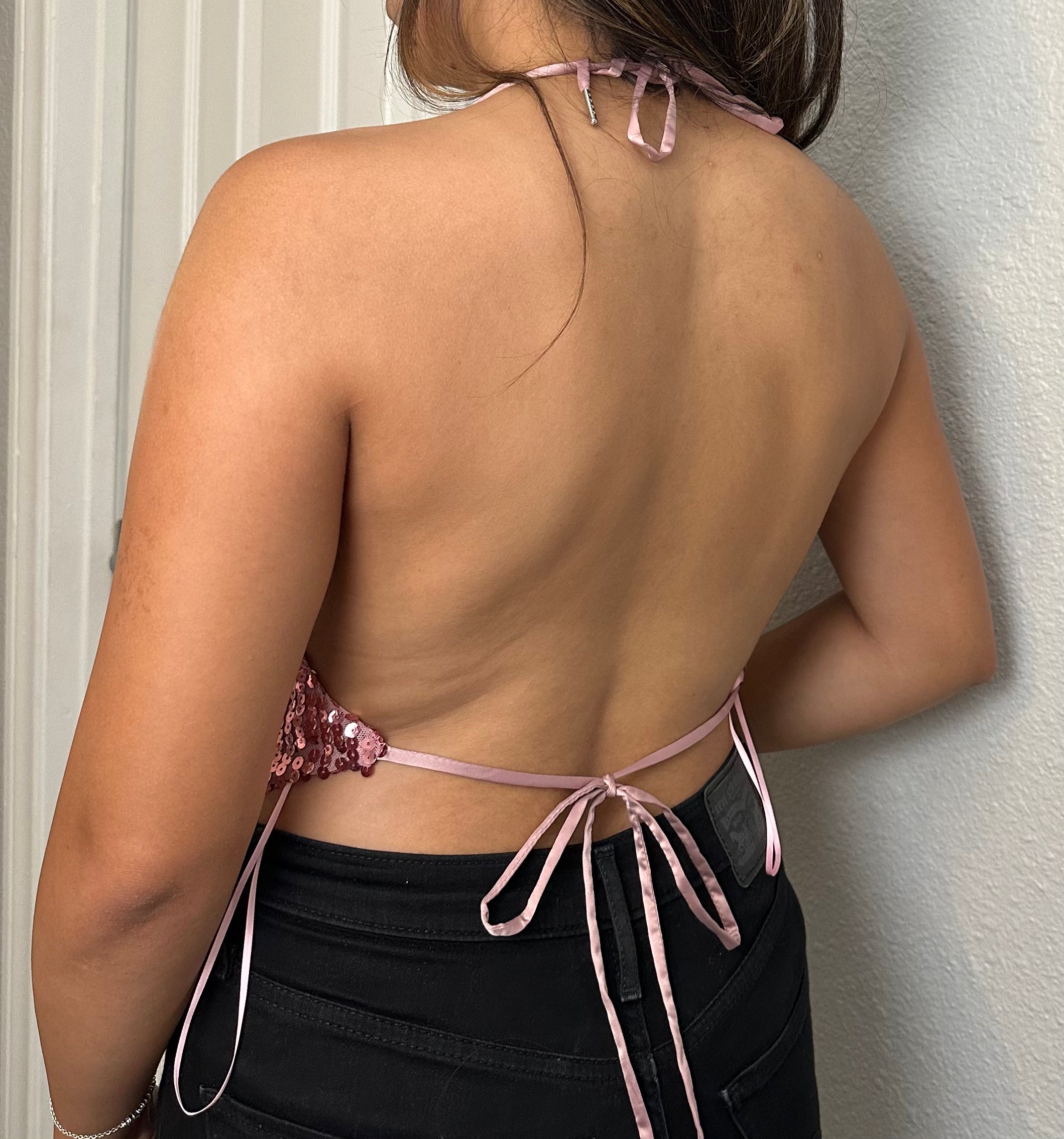 Tina Pink Shimmer Top