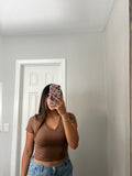 Sammy Basic V Top (Mocha)