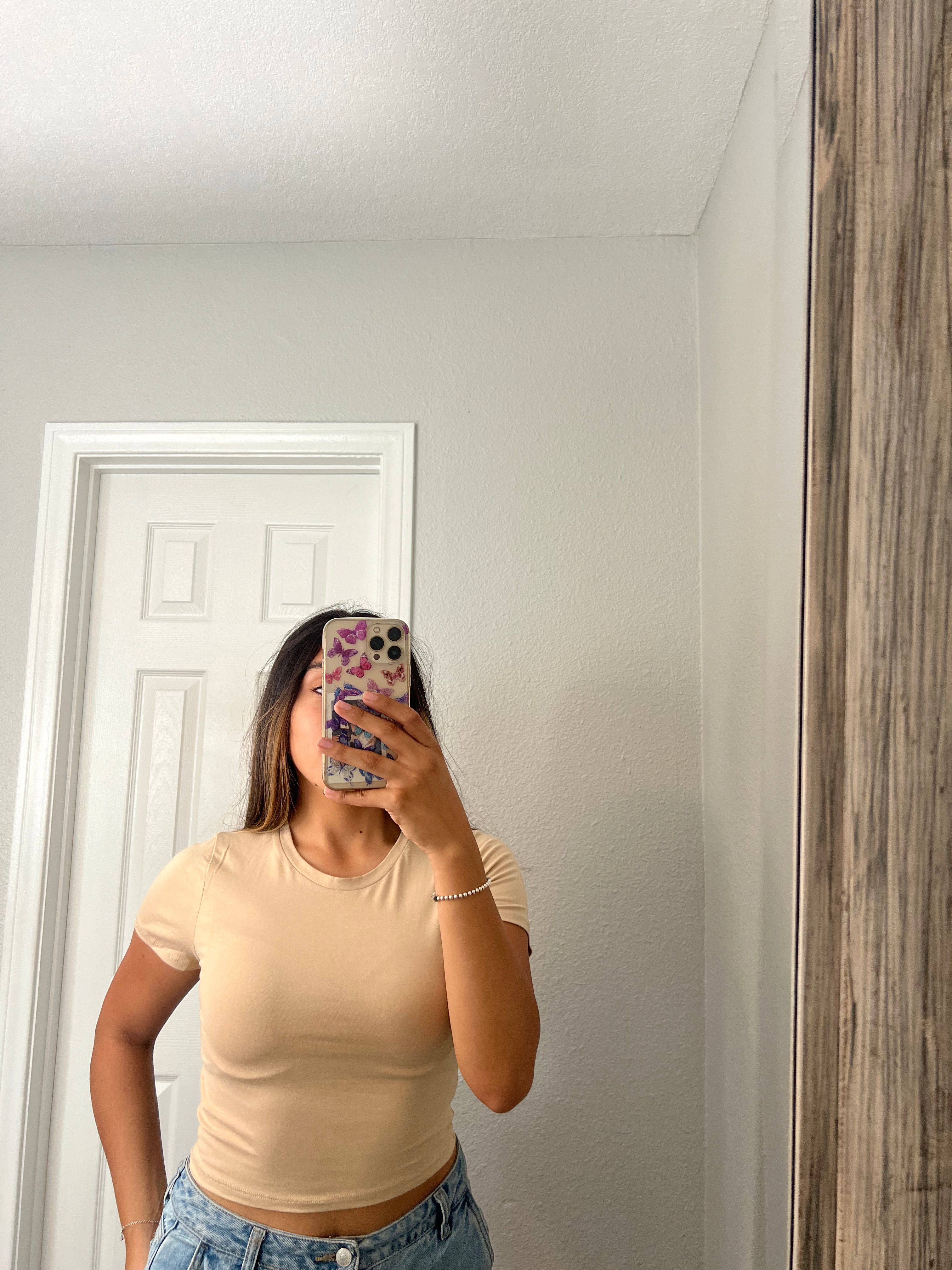 Lily Basic Top (Nude)