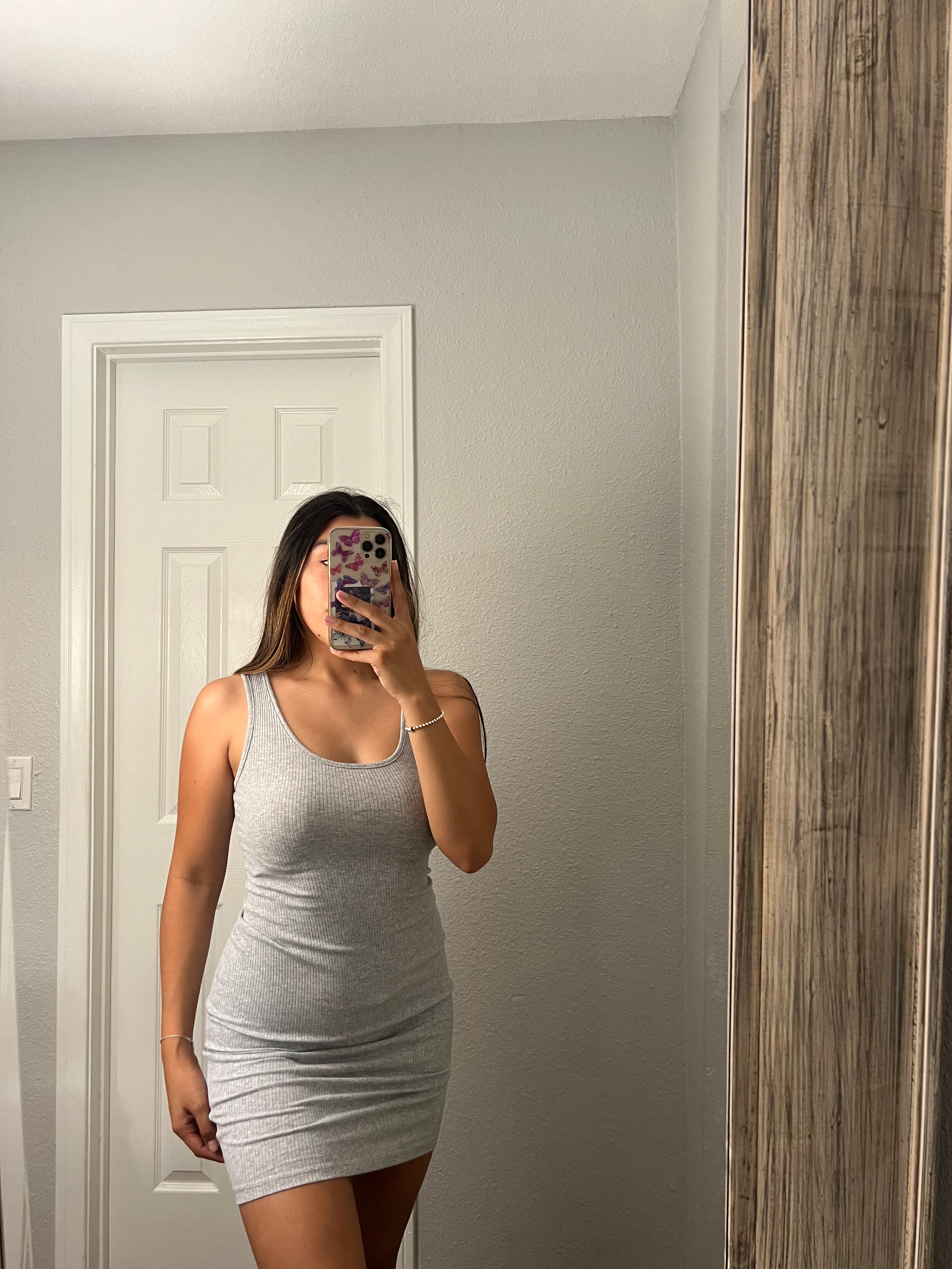 Macie Basic Dress (Grey)