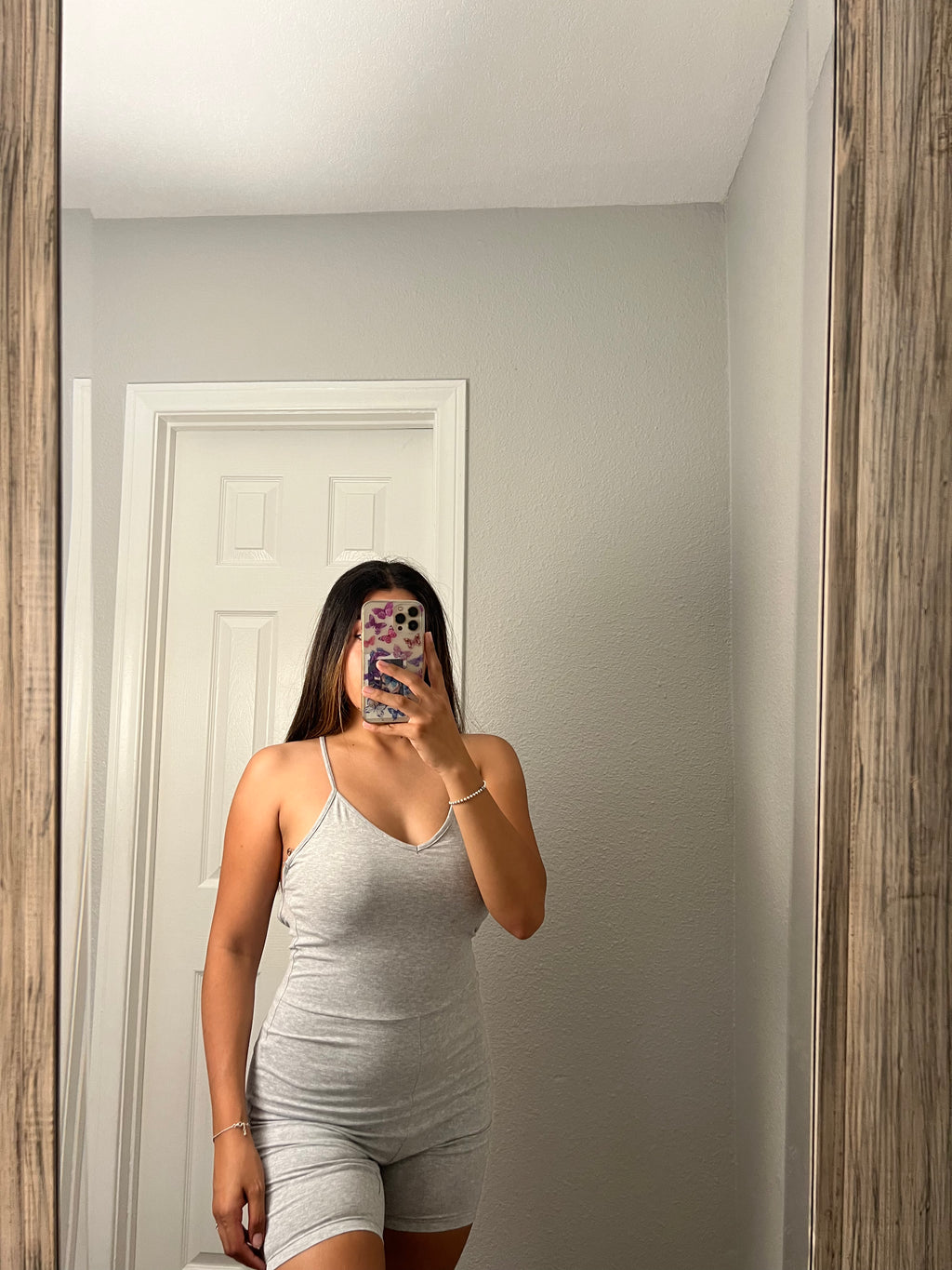 Bianca Simple Romper (Grey)